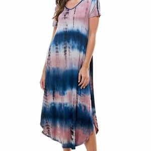 Miley & Molly tie died maxi dress